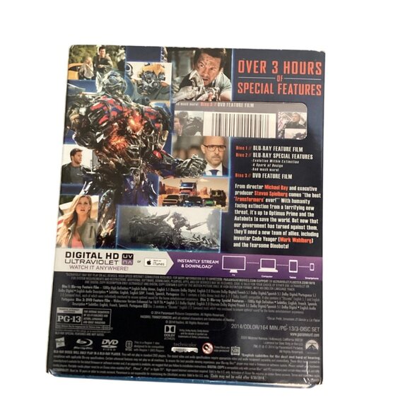 NEW Transformers: Age Of Extinction Blu-Ray + DVD + Digital HD - Picture 2 of 10